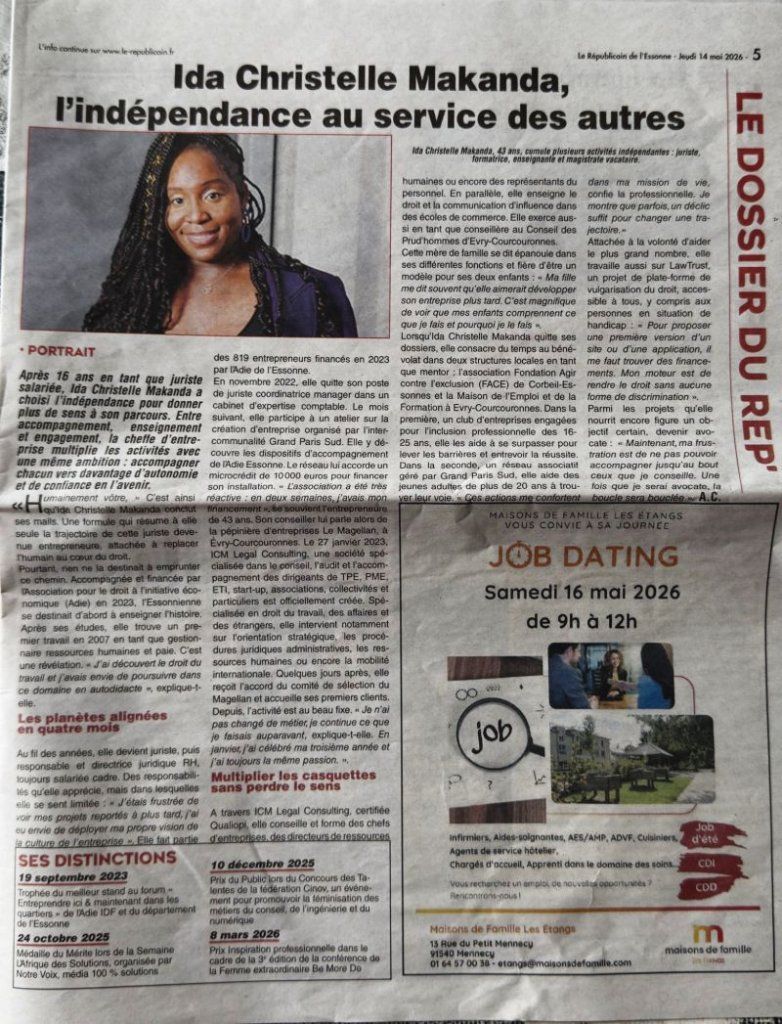Il y a des articles qui racontent un parcours...